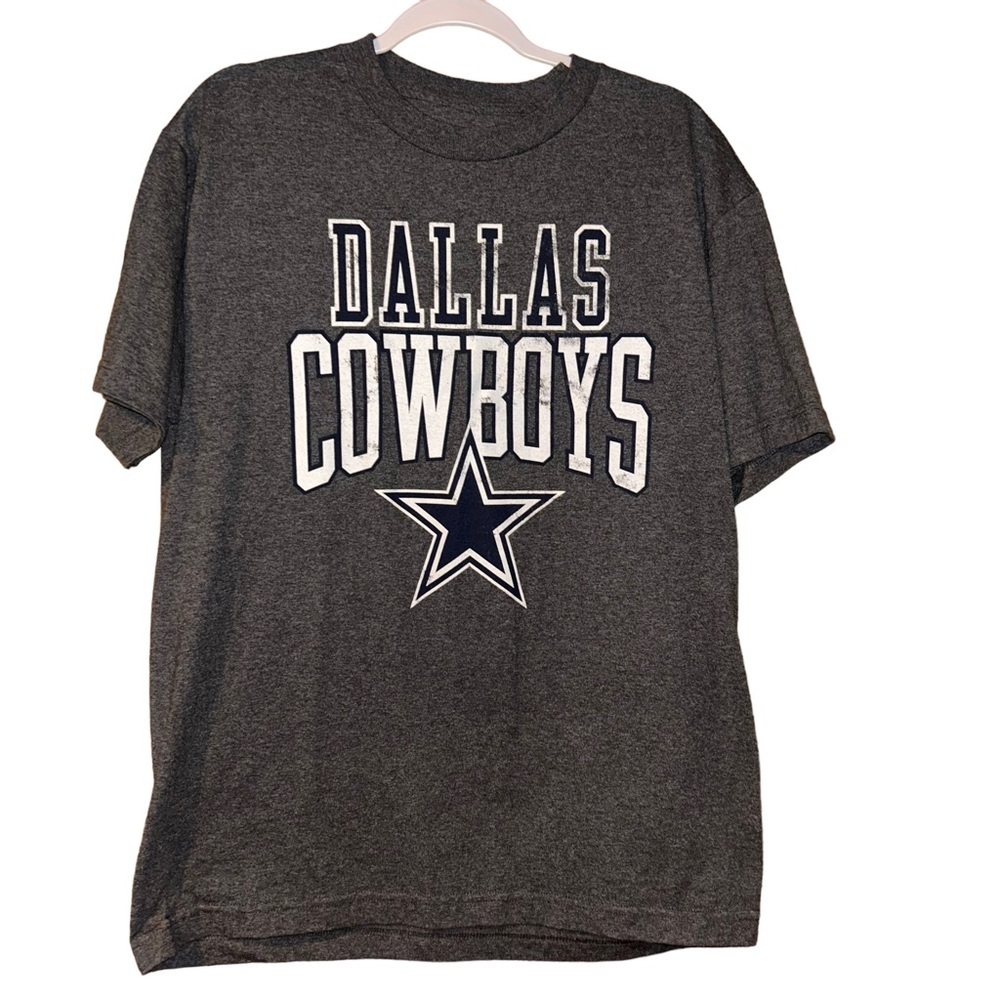 Men NFL Dallas Cowboys gray Tshirt size L Large